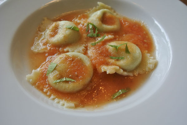 Ravioli filled with ricotta and spinach